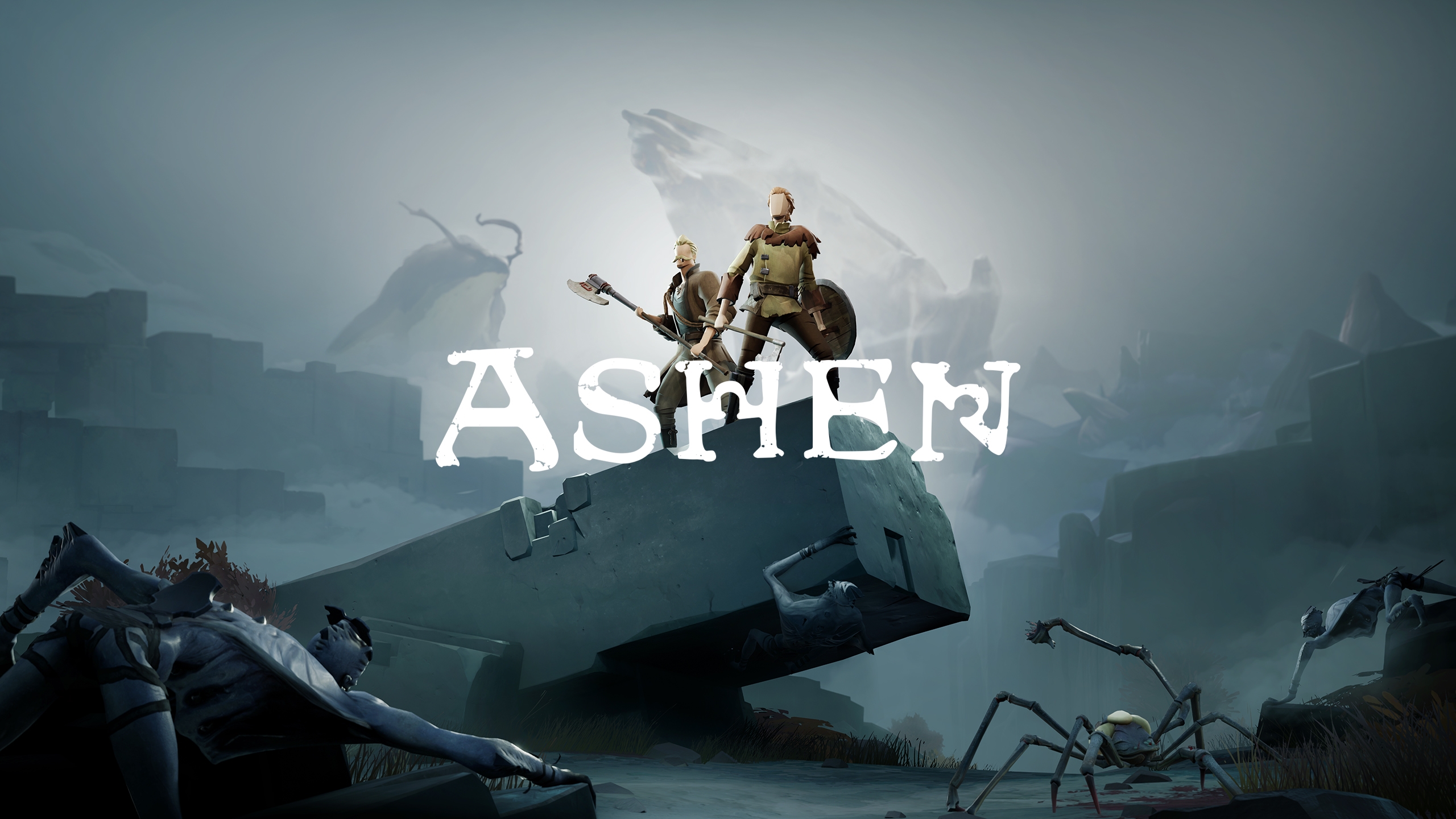 A vast frozen tundra with a lone wanderer in Ashen Meridian